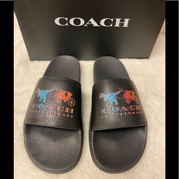 coach rexy slides rainbow
